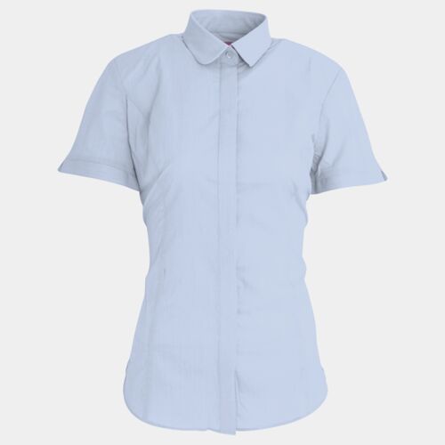 Brook Taverner Ladies Soave Short Sleeve Poplin Shirt Thumbnail