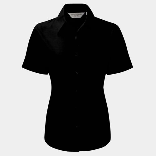 Ladies' Short Sleeve Tailored Oxford Shirt Thumbnail