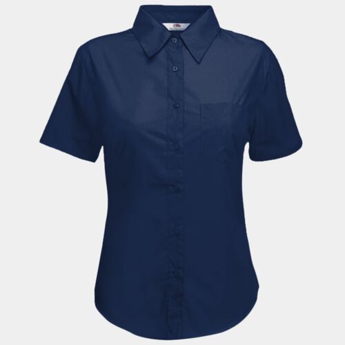 Ladyfit poplin short sleeve shirt Thumbnail