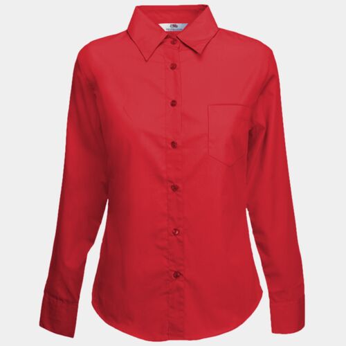 Ladyfit poplin long sleeve shirt Thumbnail