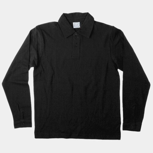 Long sleeve stretch polo Thumbnail