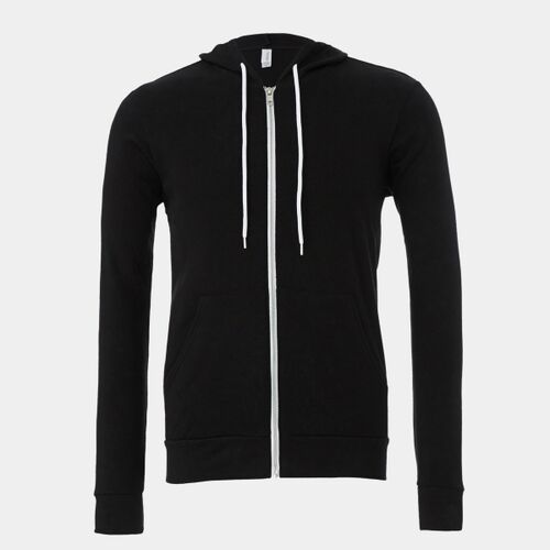 Unisex polycotton fleece full-zip hoodie Thumbnail