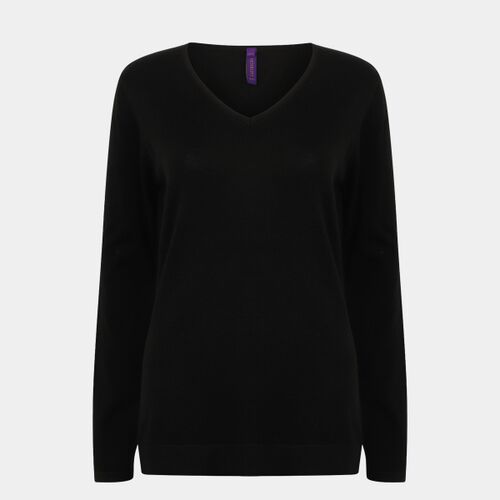 Women's 12 gauge v-neck jumper Thumbnail
