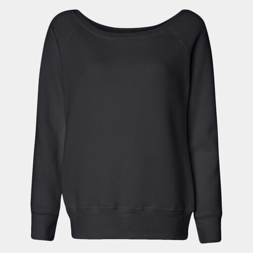 Sponge fleece wide neck sweatshirt Thumbnail