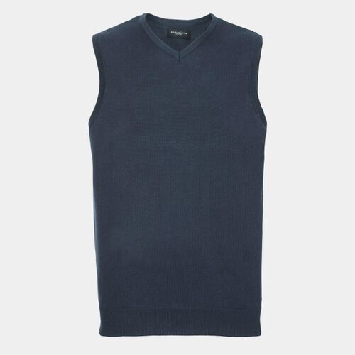 V-neck sleeveless knitted sweater Thumbnail