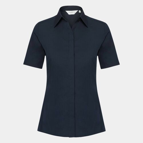 Russell Collection Ladies Short Sleeve Ultimate Stretch Shirt Thumbnail