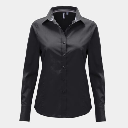 Women's long sleeve fitted "Friday bar shirt" Thumbnail