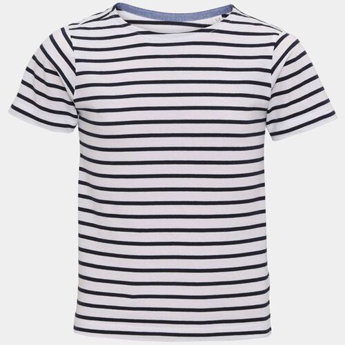 Kids Marinière coastal short sleeve tee Thumbnail