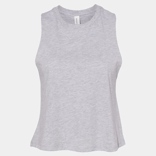 Bella Ladies Racer Back Cropped Tank Top Thumbnail