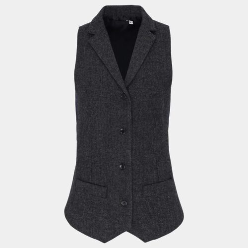 Premier Ladies Herringbone Waistcoat Thumbnail