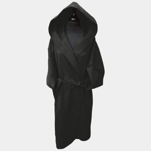 ARTG® waffle bathrobe with hood Thumbnail