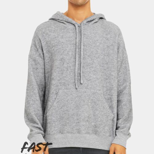 Unisex sueded fleece pullover hoodie Thumbnail