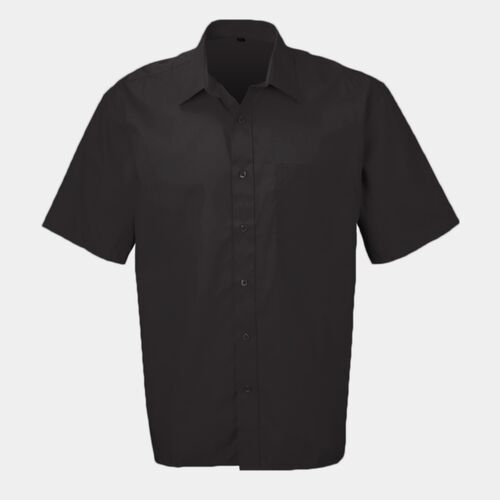 Short Sleeve Polycotton Easycare Poplin Shirt 935M Thumbnail