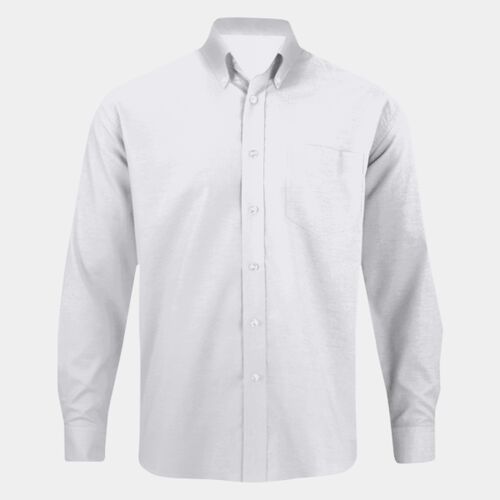 Long Sleeve Single Pocket Oxford Shirt 932M Thumbnail
