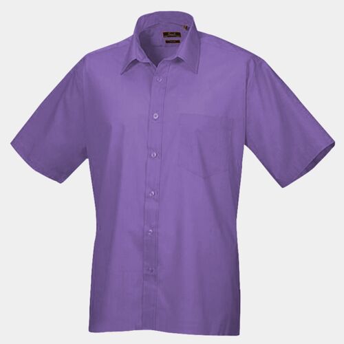 PR202 Short Sleeve Mens Poplin ShirtPremier Thumbnail