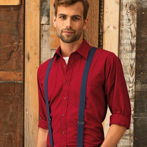 PR200 Long Sleeve Poplin Shirt Premier Thumbnail