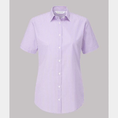 LH410 Female Iona Striped Blouse - LILAC/WHITE STRIPED - HCH Thumbnail