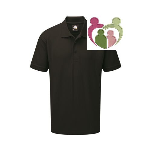 1150-15 Unisex Eagle Premium Polo Shirt - BLACK - WCG Thumbnail