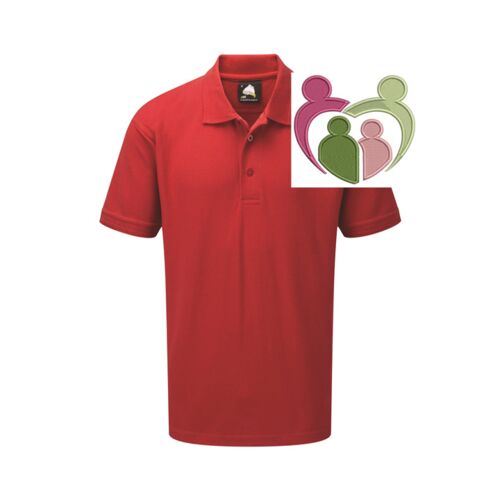1150-15 Unisex Eagle Premium Polo Shirt - RED - WCG Thumbnail