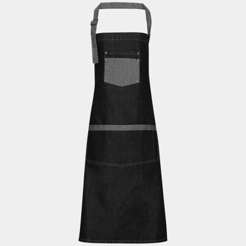 Domain Contrast Denim Bib Apron PR127 Thumbnail