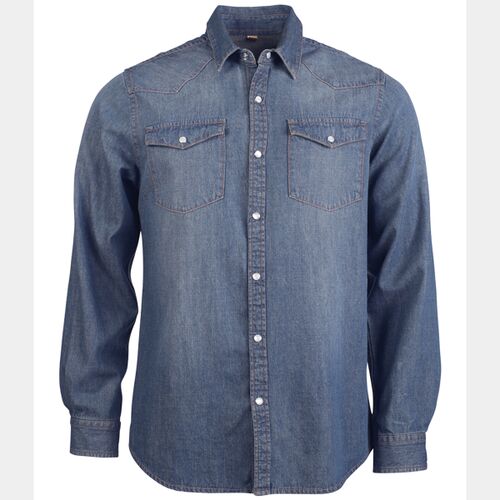 Kariban Long Sleeve Denim Shirt KB519 Thumbnail