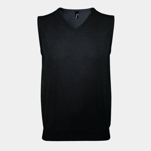 SOL'S Unisex Gentlemen Sleeveless Cotton Acrylic V Neck Sweater 10591 Thumbnail
