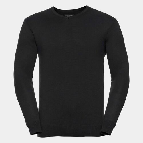Russell Collection Cotton Acrylic V Neck Sweater Thumbnail