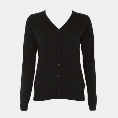 Kustom Kit Ladies Arundel Cotton Acrylic V Neck Cardigan Thumbnail