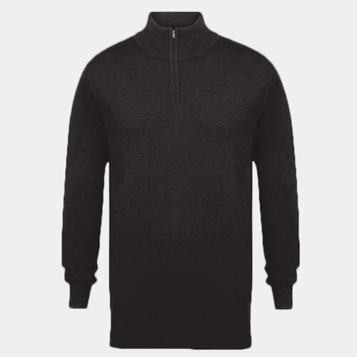 Henbury Zip Neck Sweater Thumbnail