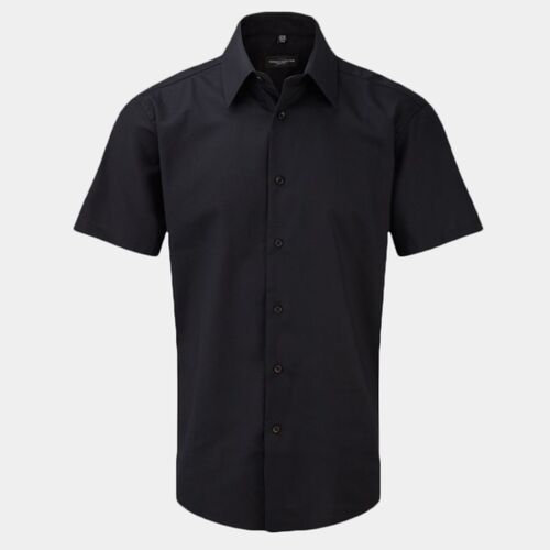 Russell Collection Short Sleeve Tailored Oxford Shirt 923m Thumbnail