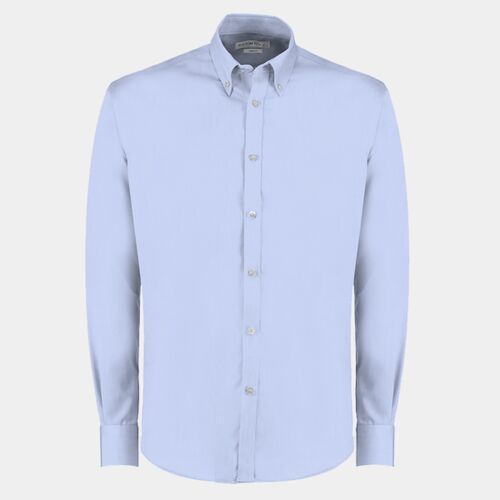 Kustom Kit Long Sleeve Slim Fit Oxford Twill Non-Iron Shirt K139 Thumbnail