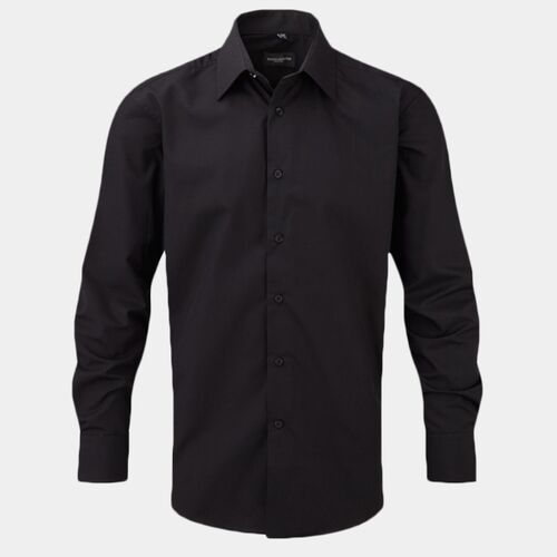 Russell Collection Long Sleeve Tailored Poplin Shirt 924M Thumbnail